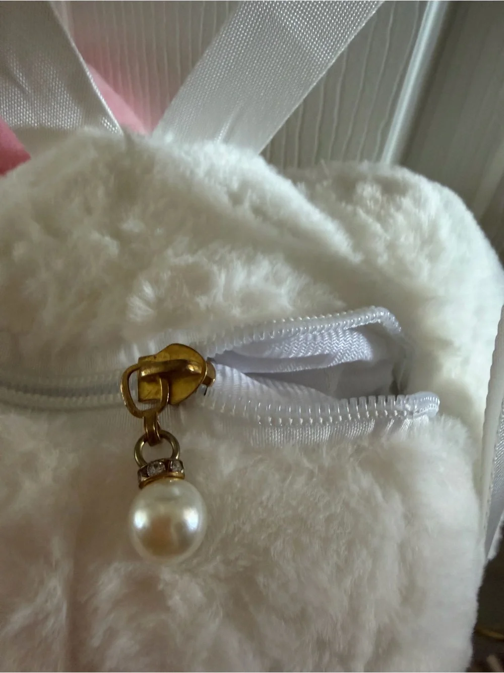 Hello Kitty Plush Backpack in White, Pink and Yellow